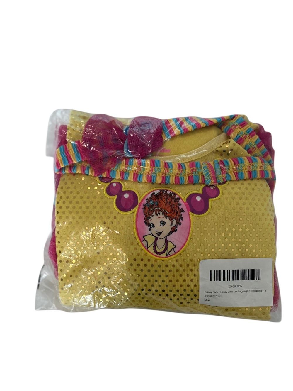 Disney Fancy Nancy Dress, Leggings & Headband Set Size 7/8 NWT